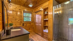 House, 3 Bedrooms | Bathroom | Towels - Points of View by Escape to Blue Ridge (Mineral Bluff)