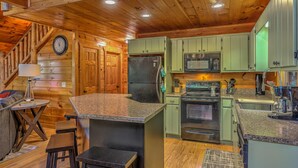 House, 3 Bedrooms | Private kitchen - Points of View by Escape to Blue Ridge (Mineral Bluff)