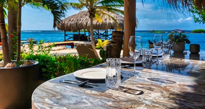 Private Beach Ocean Front Boat Dock Tiki Bar