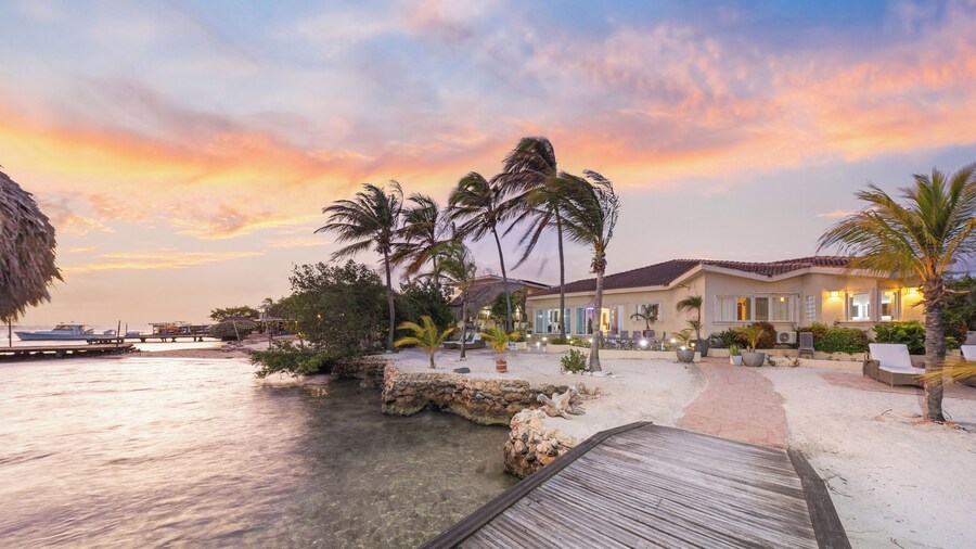 Private Beach Ocean Front Boat Dock Tiki Bar