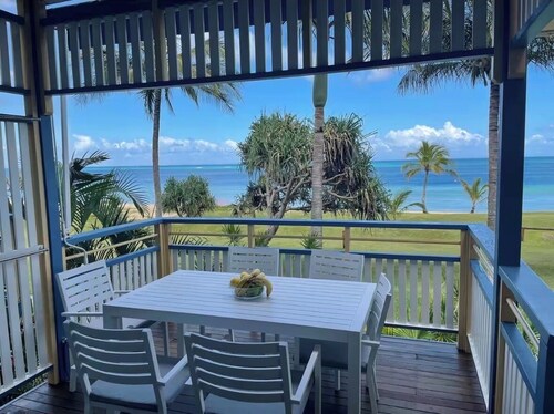Beachfront multi level Island Villa