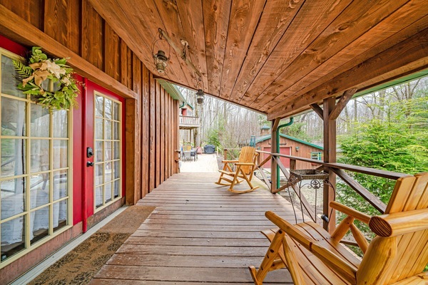 Covered front porch