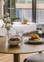 City Studio | Living area | 40-inch flat-screen TV with digital channels, TV