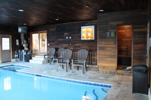 Indoor pool, a heated pool