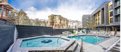 Indoor pool, outdoor pool