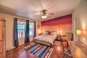 3 bedrooms, laptop workspace, iron/ironing board, Internet