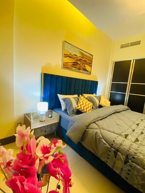 1 غرفة نوم ومكواة/لوح كي وواي فاي مجانًا وتسهيلات لدخول الكراسي المتحركة