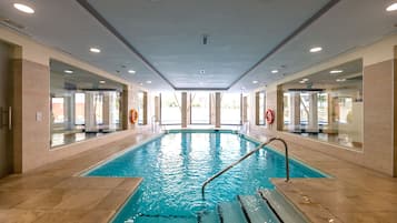 Indoor pool, a heated pool