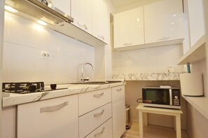 Fridge, microwave, oven, stovetop - MB Apartment with balcony (Rovinj)
