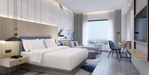 Minibar, in-room safe, desk, laptop workspace - Hyatt Place Bharuch (Bharuch)