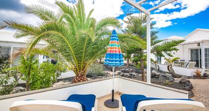 A3, in a small complex with communal pool 100m from the sea