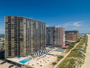 Exterior - Oceanfront Studio for up to 3, indoor and outdoor pool! (Ocean City)