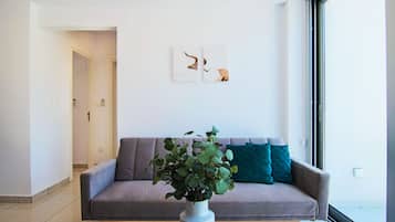 Deluxe Apartment | Ruang tamu | TV
