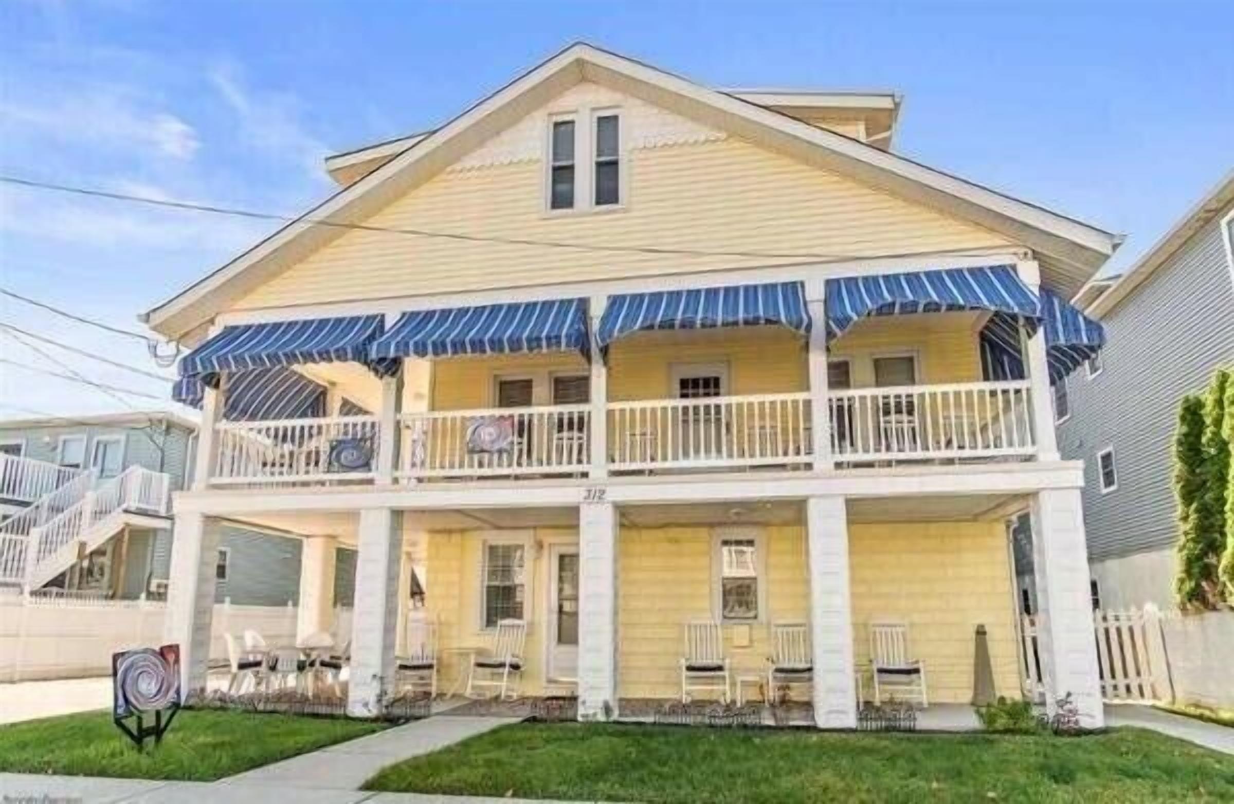 This 6 bedroom North Wildwood home with a large yard and wrap around deck sleeps 18 of your closest family and friends!