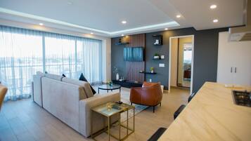 公寓客房, 3 間臥室 | 起居區