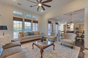 TV, fireplace, stereo, offices