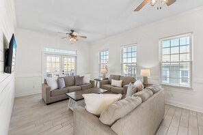 TV, ping pong - Saltwater + Sunsets: North Cape 4BR- Priv. Pool, Sleeps 21, Great View! (Cape San Blas)