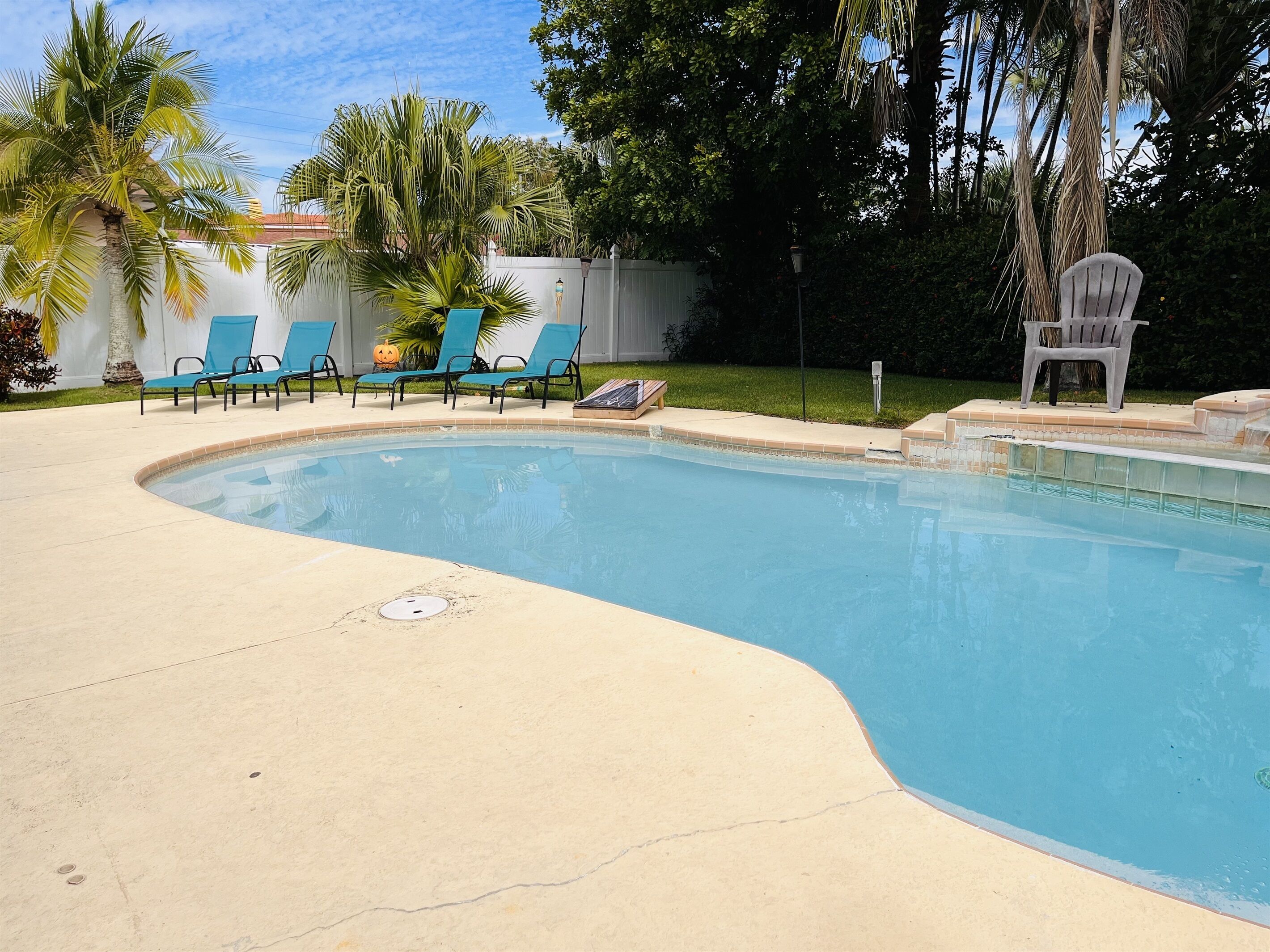 Et oppvarmet basseng