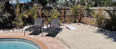 A heated pool