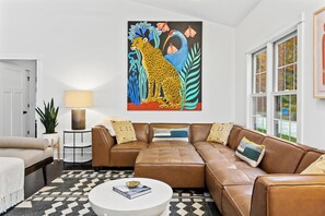 Smart TV, fireplace - Juniper Presents The Dakota: Private Pool, Hot Tub & Firepit! (Union Pier)