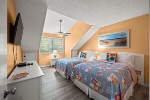 2 bedrooms, iron/ironing board, WiFi, bed sheets