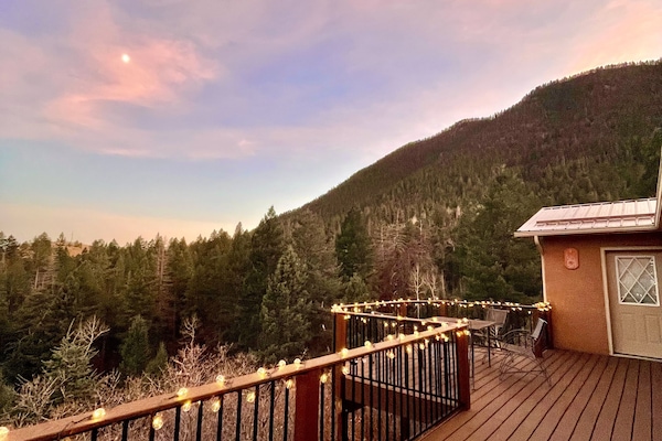 View from the deck at the golden hour.