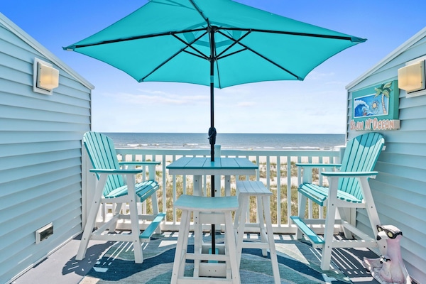 Oceanfront view from your private balcony!