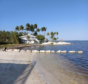Ligstoelen aan het strand, strandlakens
