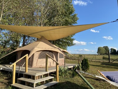 Glamping Tent at Noble Pine Campground 