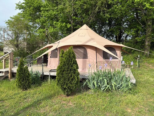 Glamping Tent at Noble Pine Campground 
