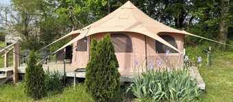 Glamping Tent at Noble Pine Campground 