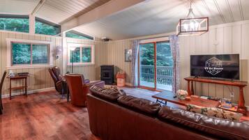 TV connectée, cheminée, espaces bureaux