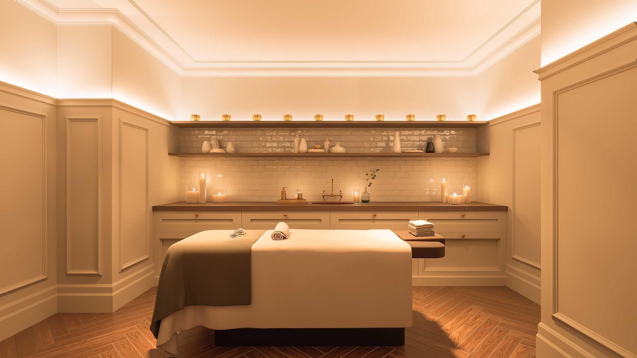 Couples treatment rooms, body treatments, aromatherapy