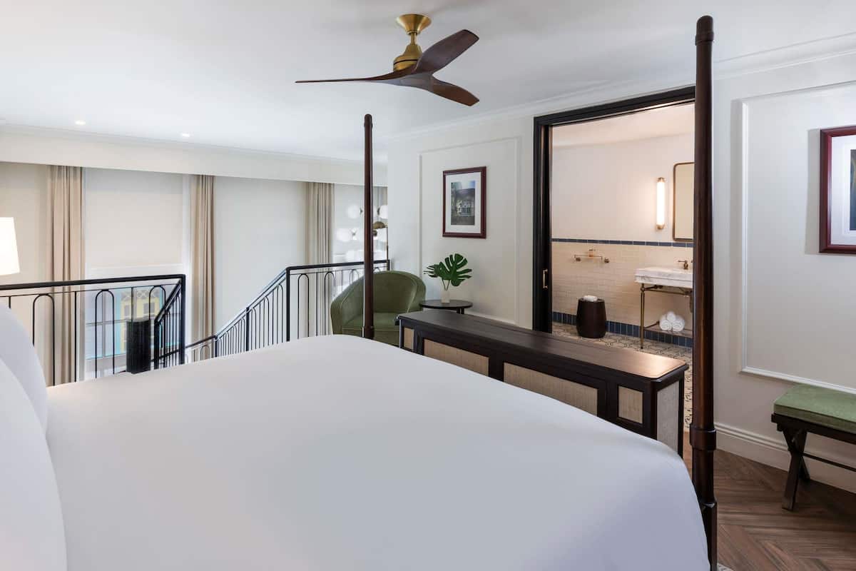 Suite, 1 King Bed, City View (Magnifique Duplex, historic views) | Premium bedding, down comforters, pillowtop beds, minibar