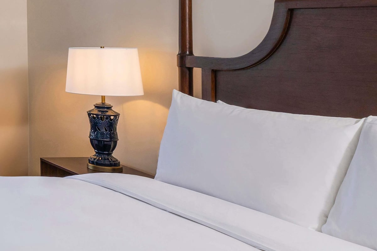 Roupas de cama premium, edredons de pluma, camas com colchões pillow-top