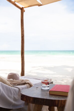 Accommodatie ligt op het strand