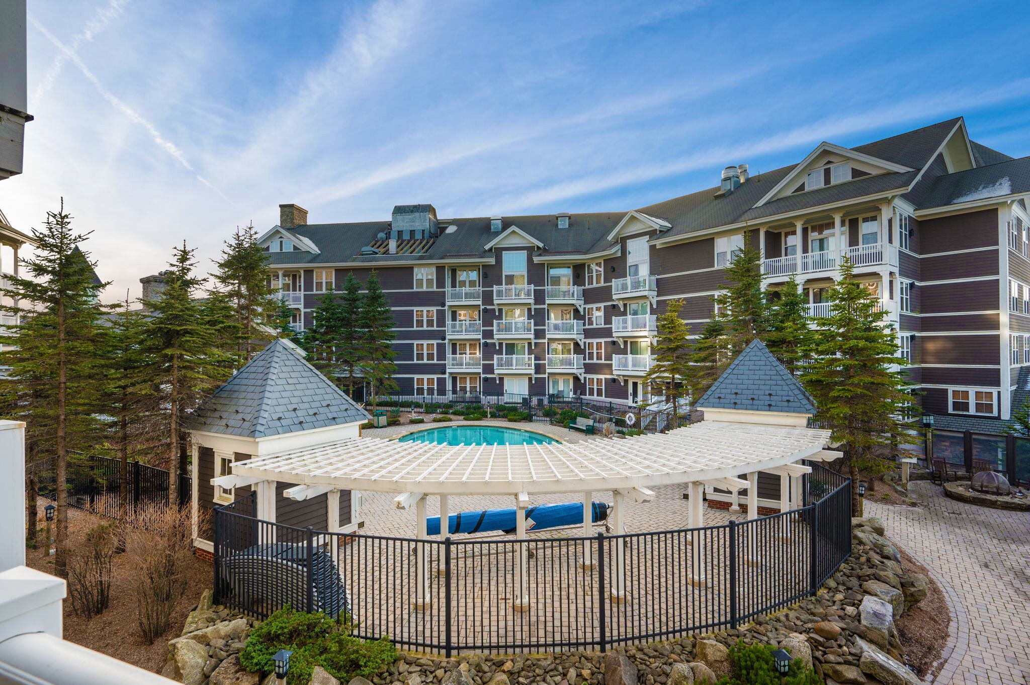 Una piscina riscaldata