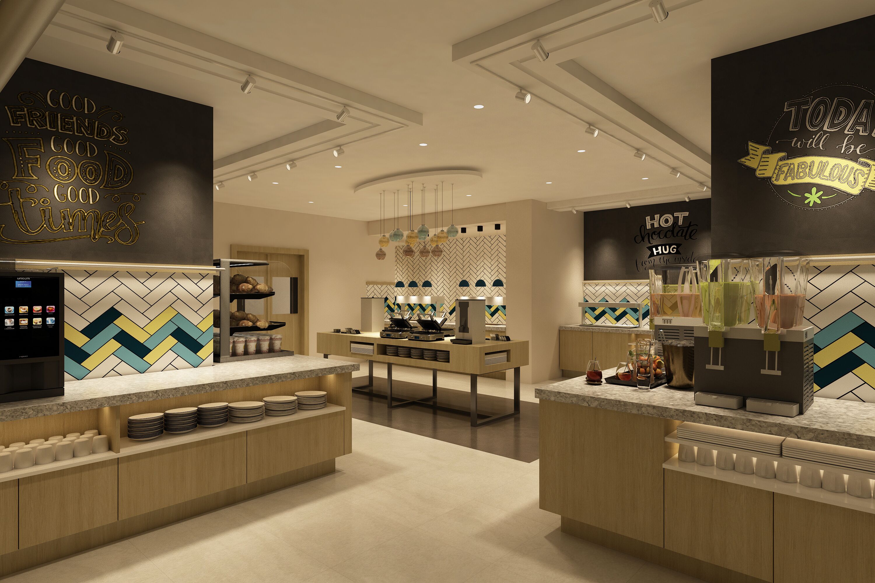 Free daily buffet breakfast