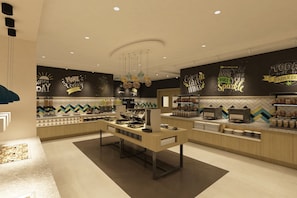 Free daily buffet breakfast
