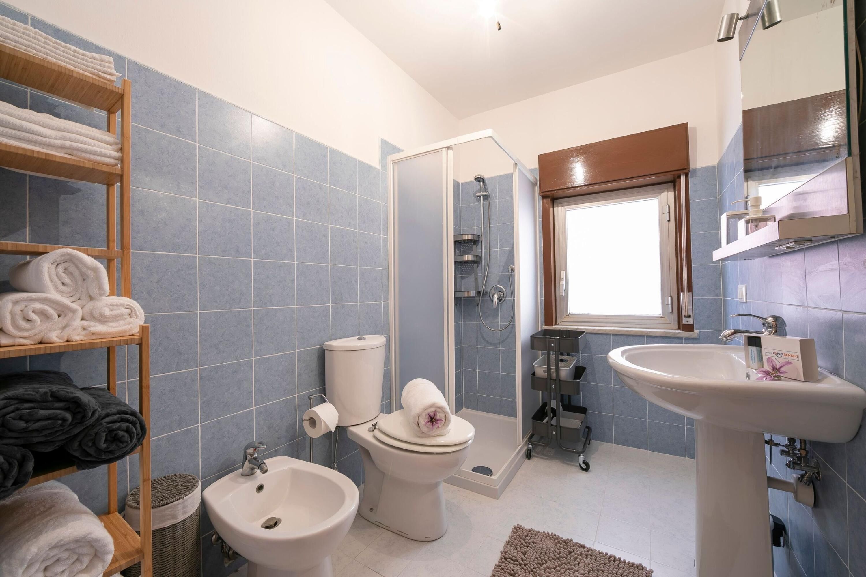 家庭公寓, 多間臥室 (Sicilian Charm close to Taormina) | 浴室 | 淋浴設備、吹風機、坐浴桶、毛巾