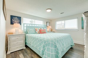 2 bedrooms, iron/ironing board, WiFi, bed sheets