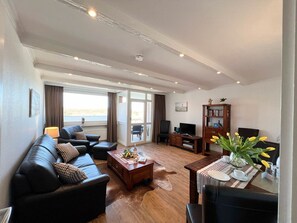 TV, stereo - Dünenblick - Relaxed island life: Cozy vacation apartment in Westerland on (Sylt)