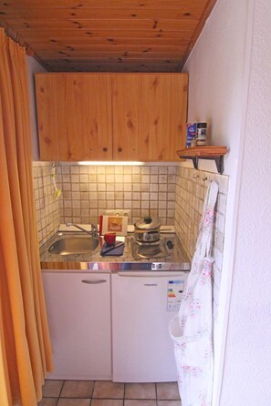 Fridge, stovetop, toaster