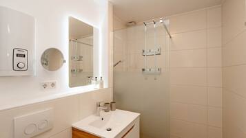 Shower, hair dryer