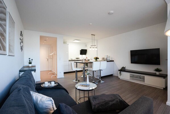 TV, stereo - Strand Koje - Relaxed island life: Cozy vacation apartment in Westerland on (Sylt)