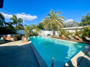 A heated pool