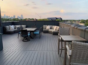 Outdoor dining - WeHo Escape w/ Downtown Views + Walkable Hotspots (Nashville)