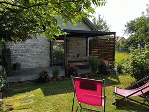 Outdoor dining - Comfortable cottage "Les Délices" (Guewenheim)