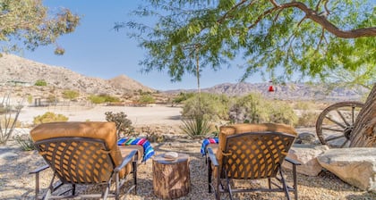 Secluded 10 Acre Desert Ranch with Hot Tub, Cowboy Pool, EV Charger & BBQ