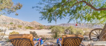 Secluded 10 Acre Desert Ranch with Hot Tub, Cowboy Pool, EV Charger & BBQ
